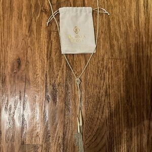 Kendra Scott Phara Tassel Lariat Necklace - Gold (Gently Used)